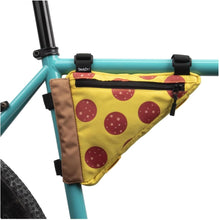 Load image into Gallery viewer, Pizza Slice Frame Bike Bag – Pepperoni Edition