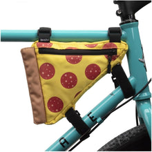 Load image into Gallery viewer, Pizza Slice Frame Bike Bag – Pepperoni Edition