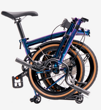 Load image into Gallery viewer, The Kingsdale C9 Fold Up Bike - Folding Bike - One Size Fits All Chameleon Purple&Blue