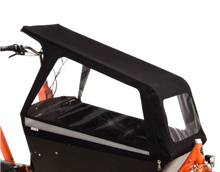 Load image into Gallery viewer, Bakfiets Extra High Cargo Bike Rain Cover Matte Black (NEW)