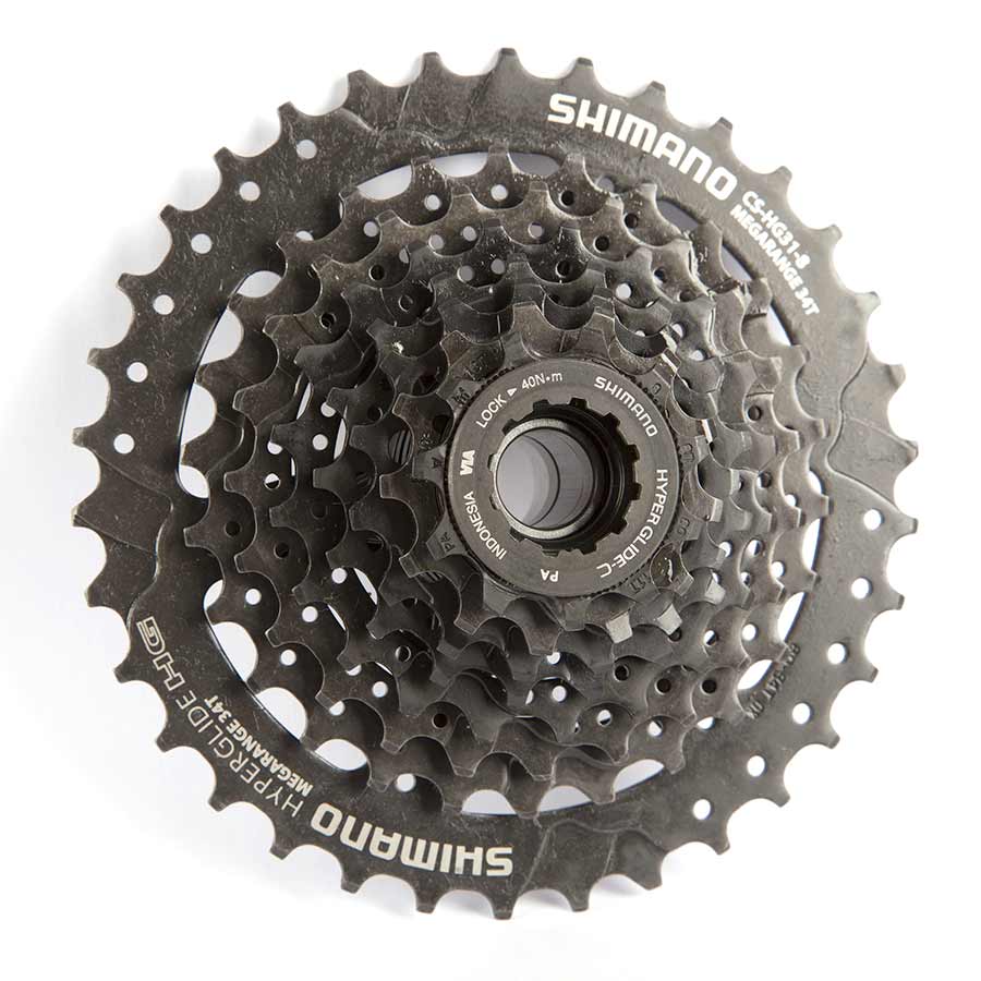 Shimano, CS-HG31, 8sp. cassette, 11-34T, 11-13-15-17-20-23-26-34