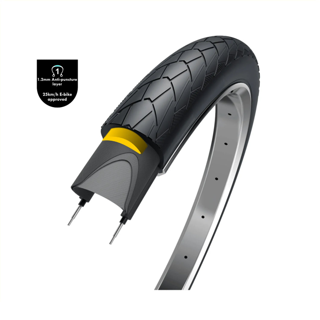 Tire - WOLFF Mambo BLACK 28x2.00, ETRTO 50-622 ANTI PUNCTURE LAYER
