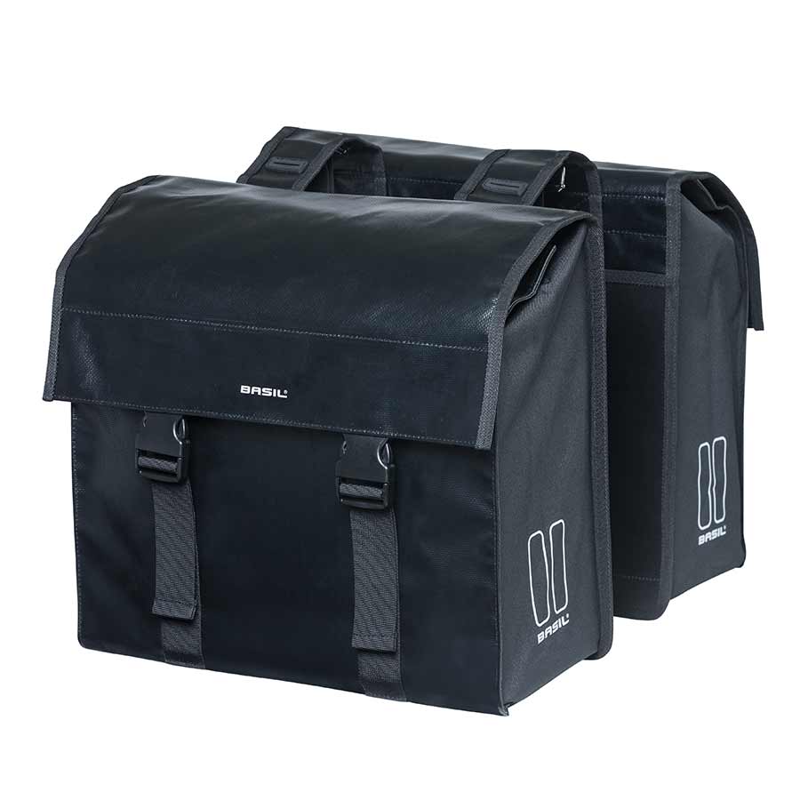 Basil Urban Load Double Pannier – 48L, Black