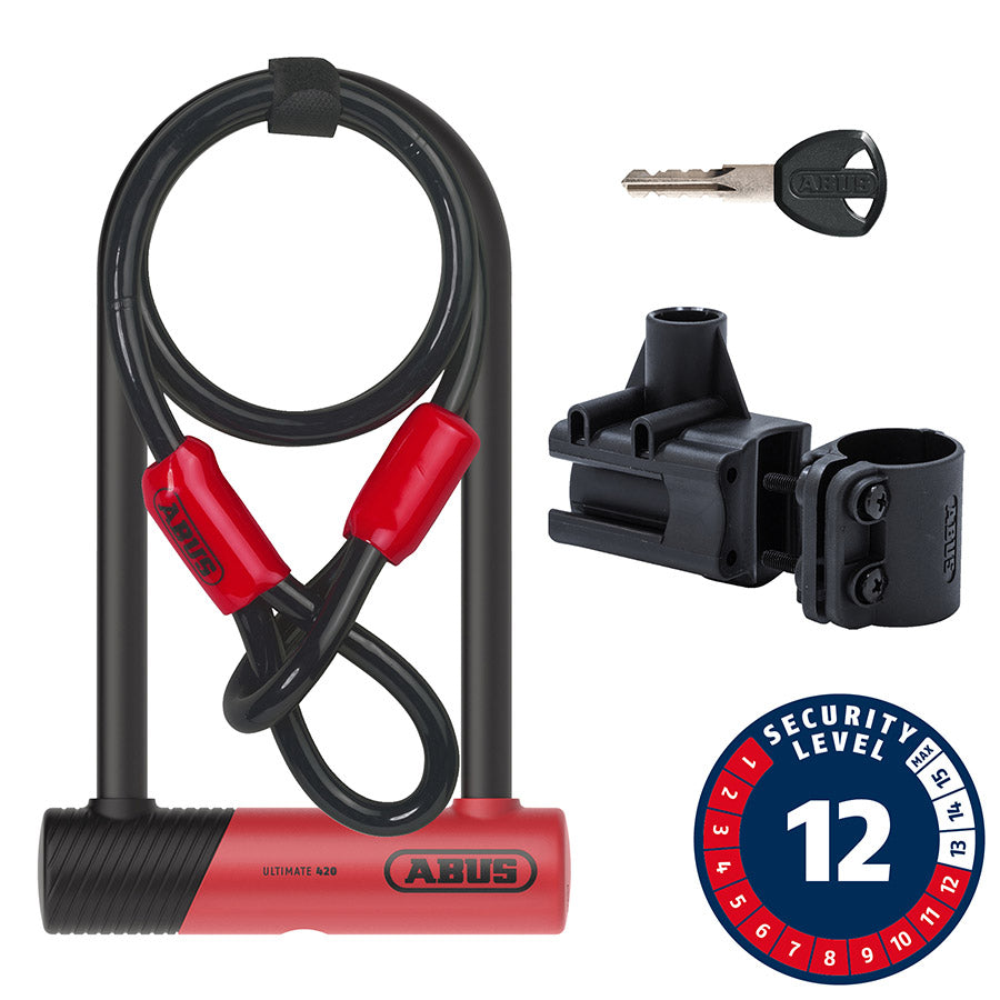 Abus Ultimate 420K + Cobra U-Lock with Key – 150x230mm (5.9