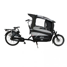Load image into Gallery viewer, RAIN TENT SUITABLE FOR GAZELLE CABBY CARGO BIKE COLOR BLACK (MODEL: PLUS)
