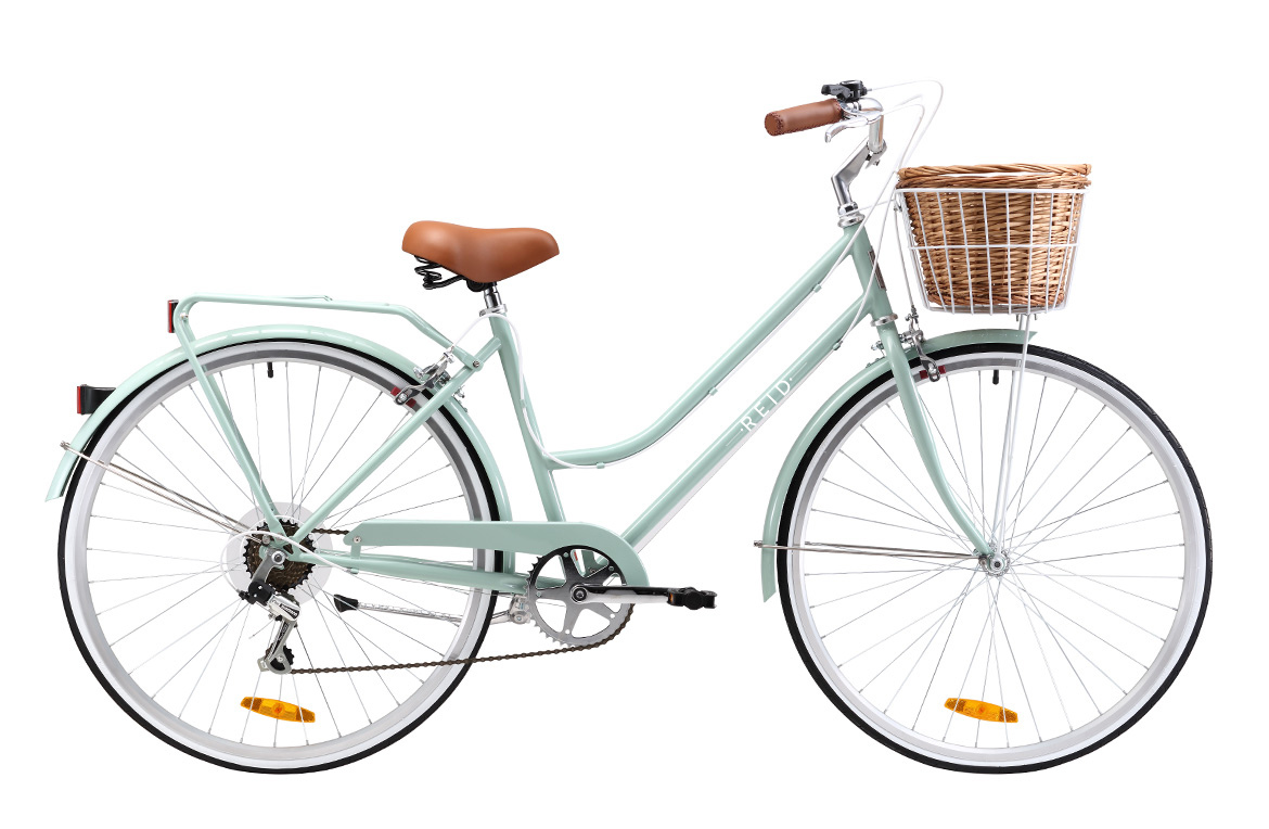 Retro bike with basket sale